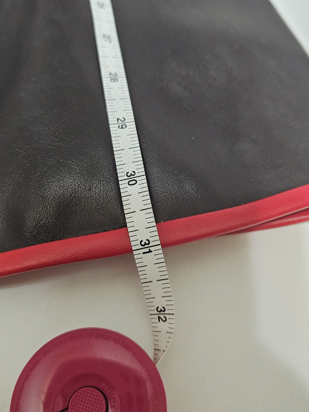 Lip Service Black and Red Faux Leather Zip-Front Dress - Picture 8 of 10